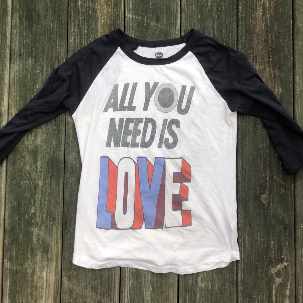 Vintage Beatles 3/4 sleeve shirt!